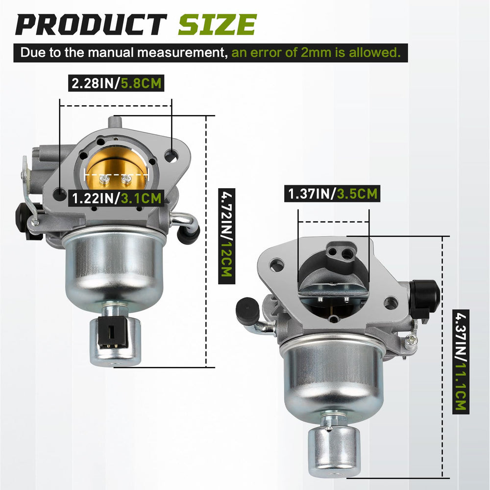 Onsnail Kohler 7000 carburetor with air filter included for cleaner intake.