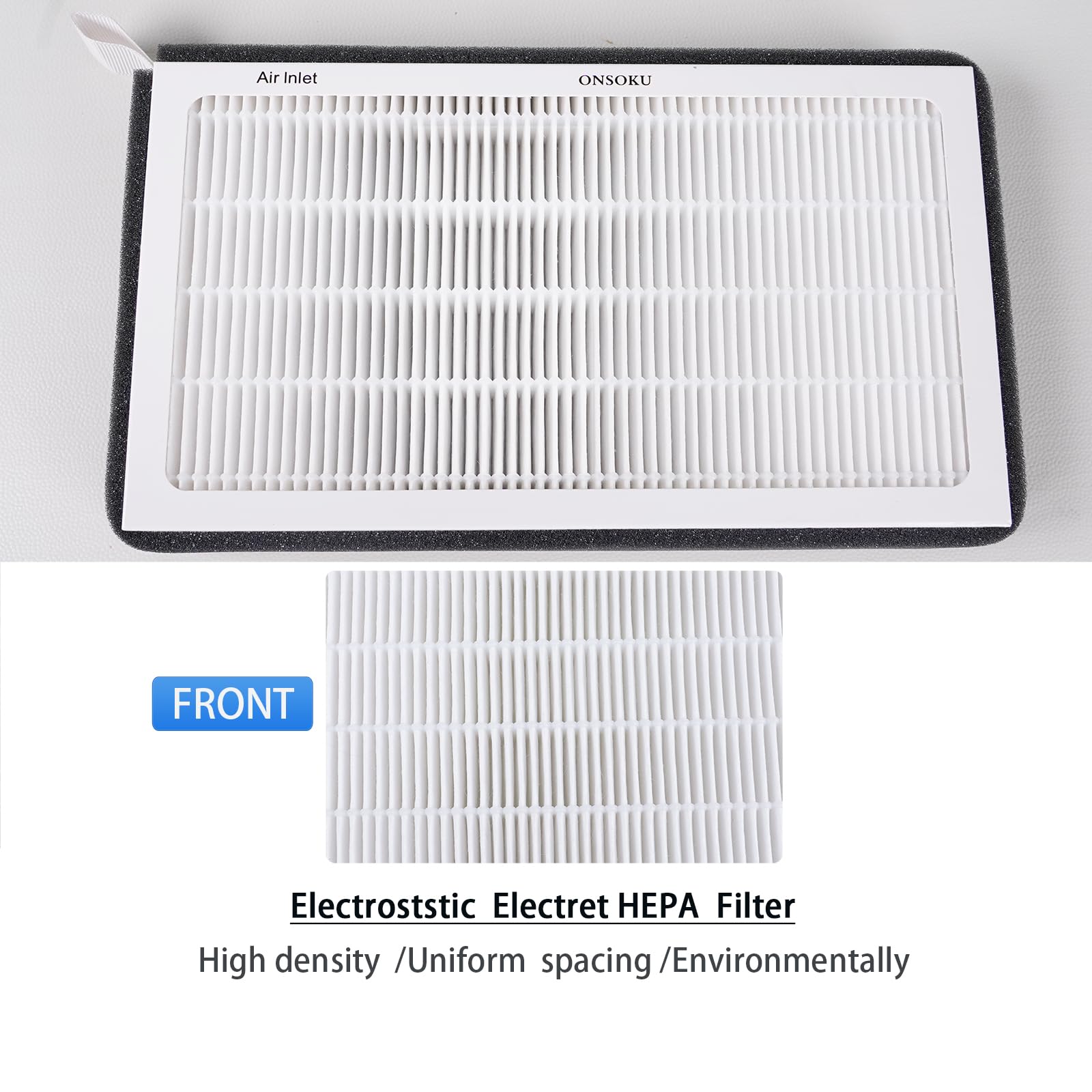 ONSOKU ModelY Model3 cabin air filter inside car illustrating clean, refreshed cabin air.