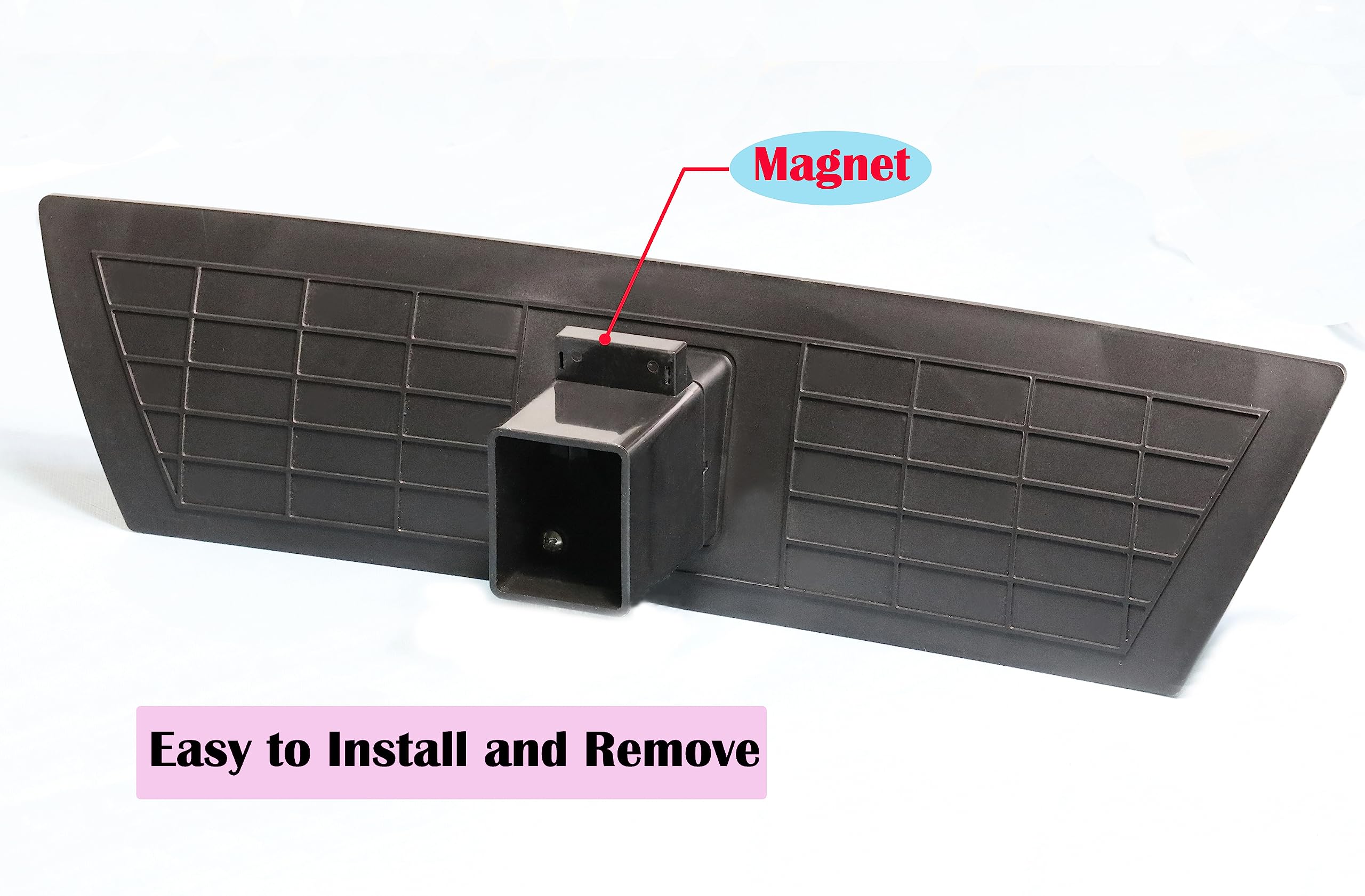ONTEN Model Y hitch cover demonstrating magnetic release for simple removal.