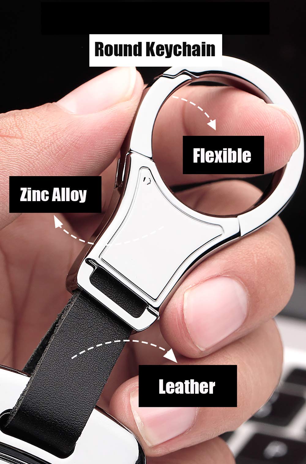Ontto black key fob shell on a land rover key
