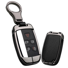 Ontto land rover key fob cover shows metal leather texture for protection