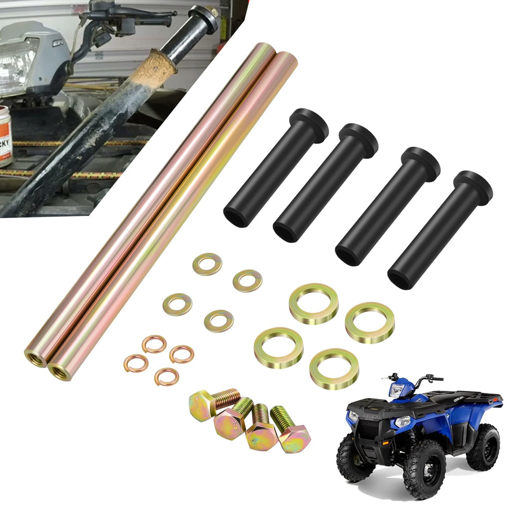 ONYUOKU front lower arm bushing kit contents for Polaris, ready for quick replacement and smoother ride.