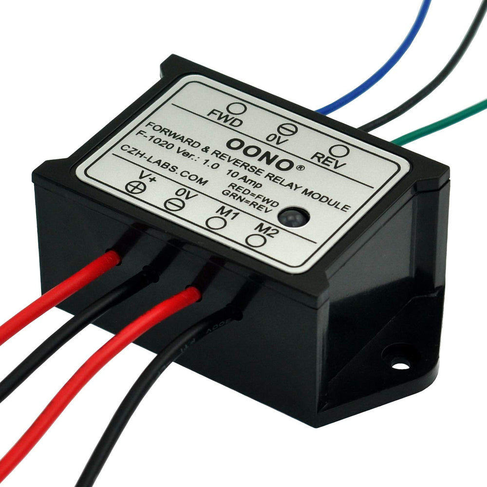 OONO LED indicators display forward and reverse status during operation.