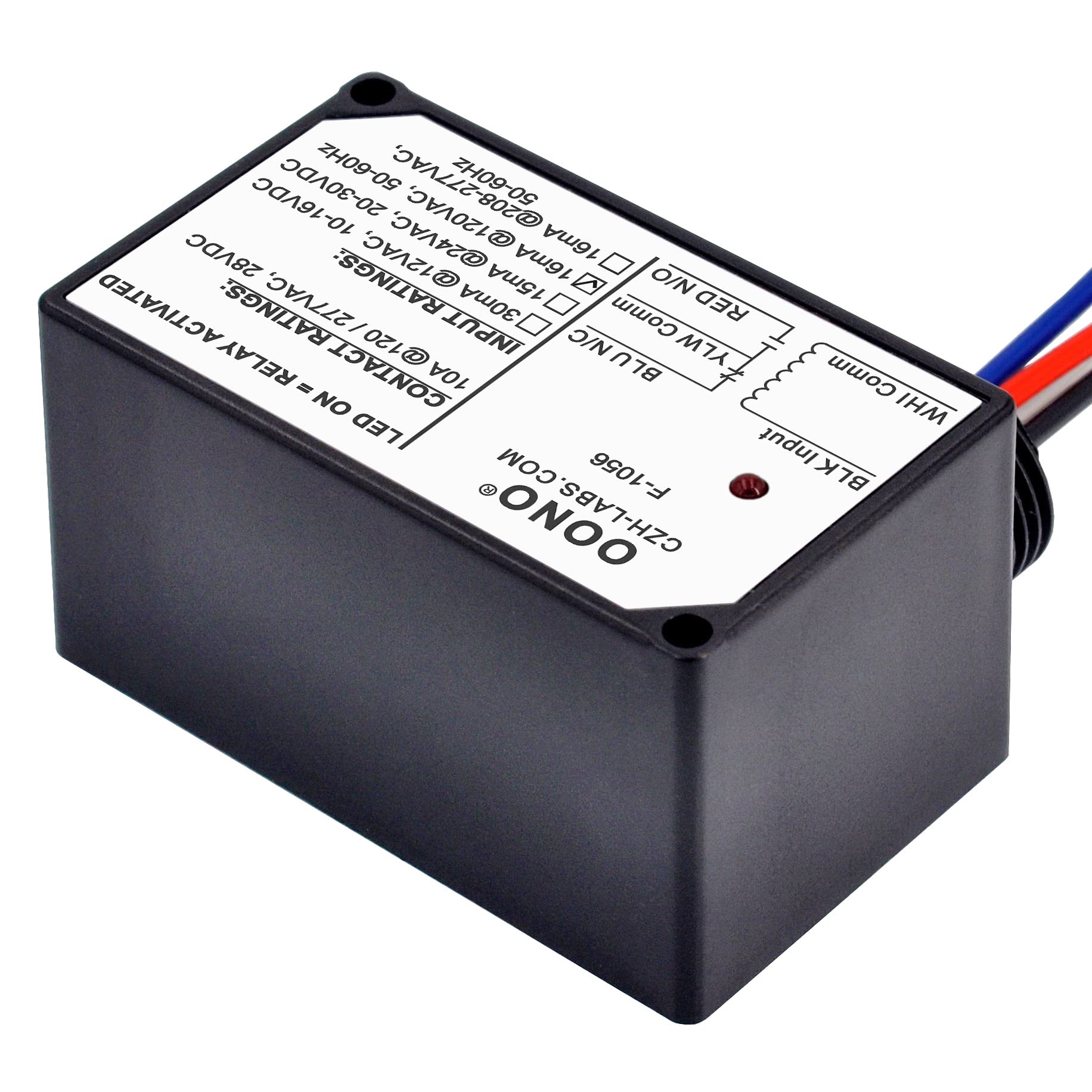 OONO enclosure showing wall-mount screw holes for secure panel mounting.