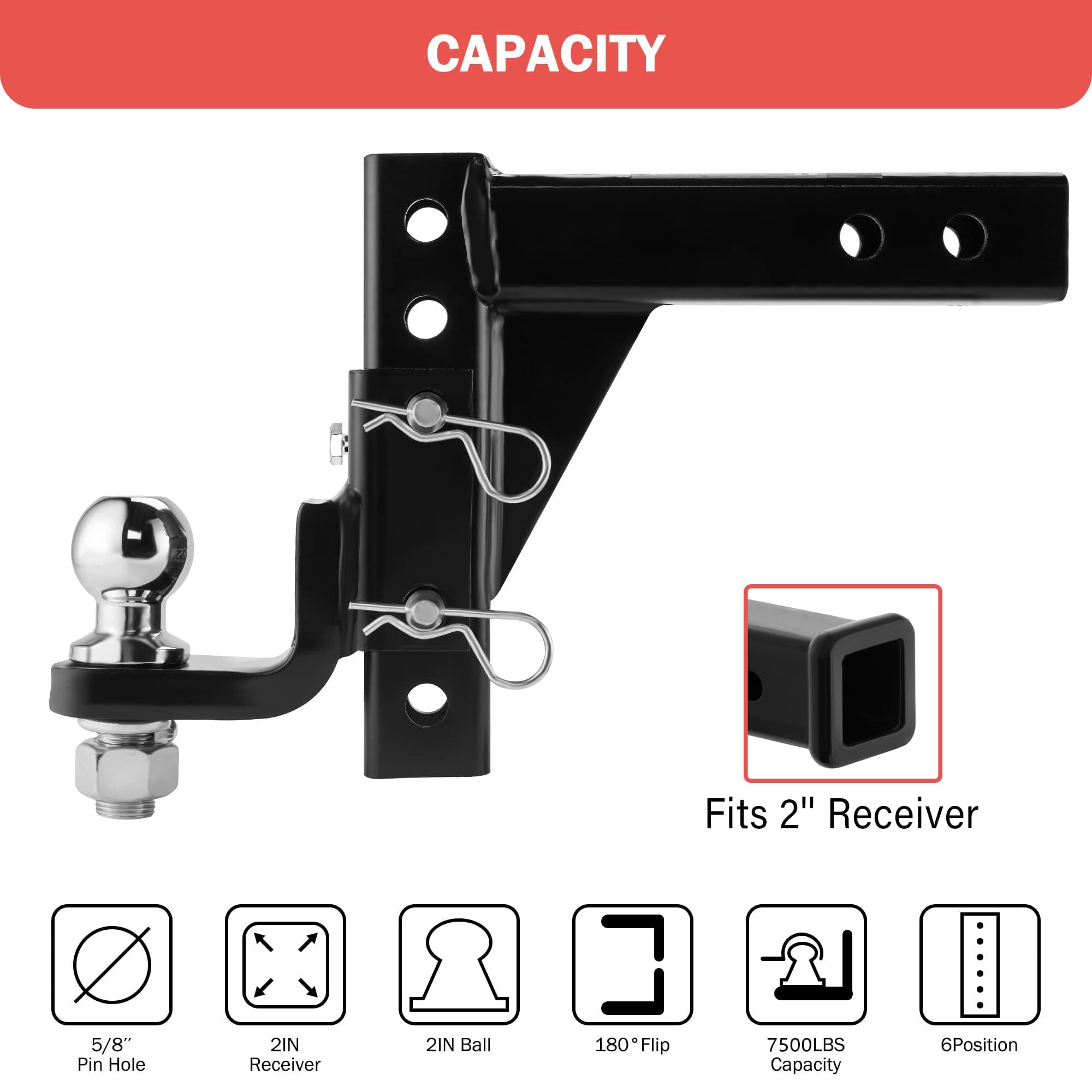 OPENROAD hitch ball pins and quick-change system for fast swaps.