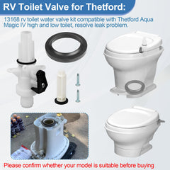 Ophjerg 13168 seal pack illustrating complete kit for RV toilet valve replacement