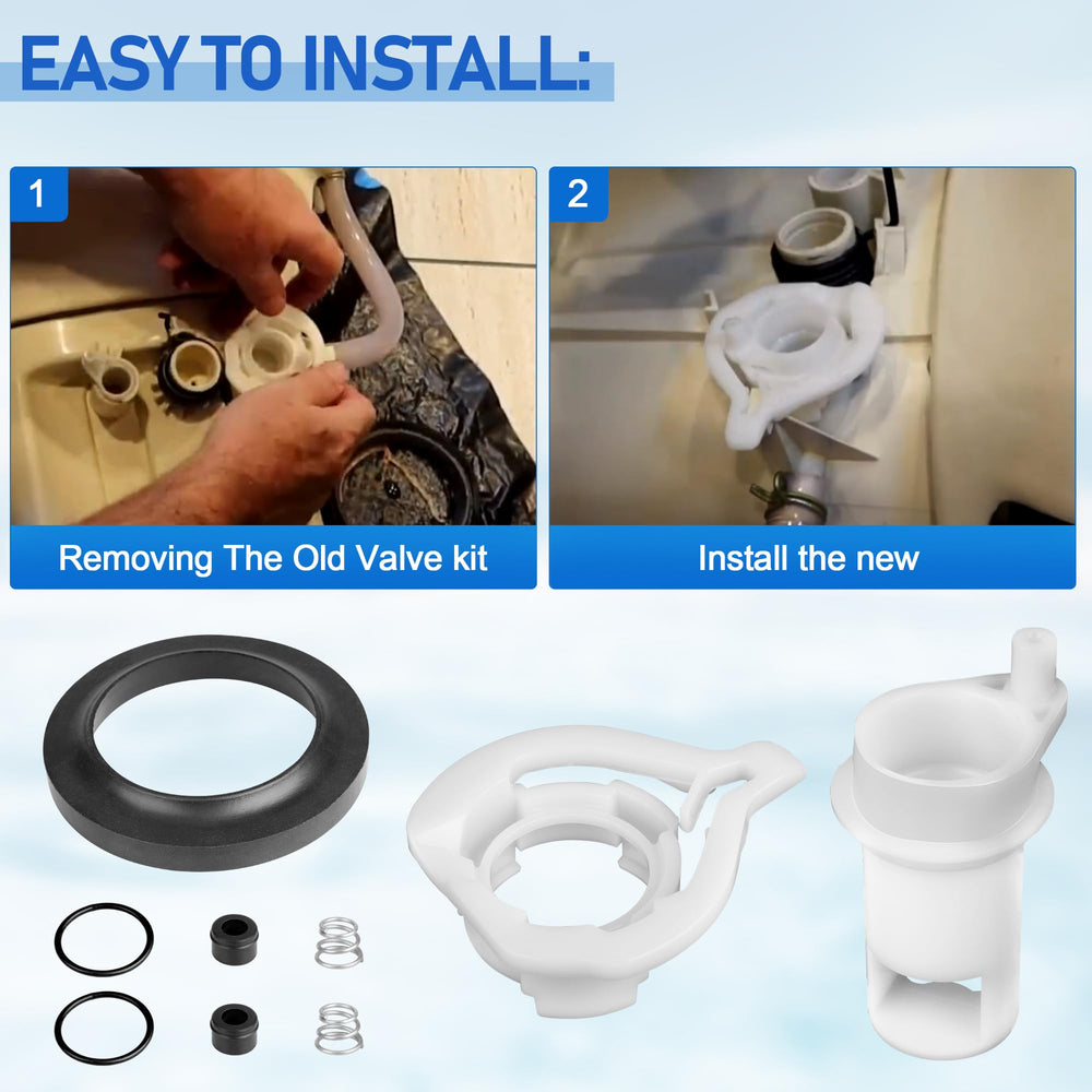 Ophjerg toilet flange seal provides solid base seal for installation.