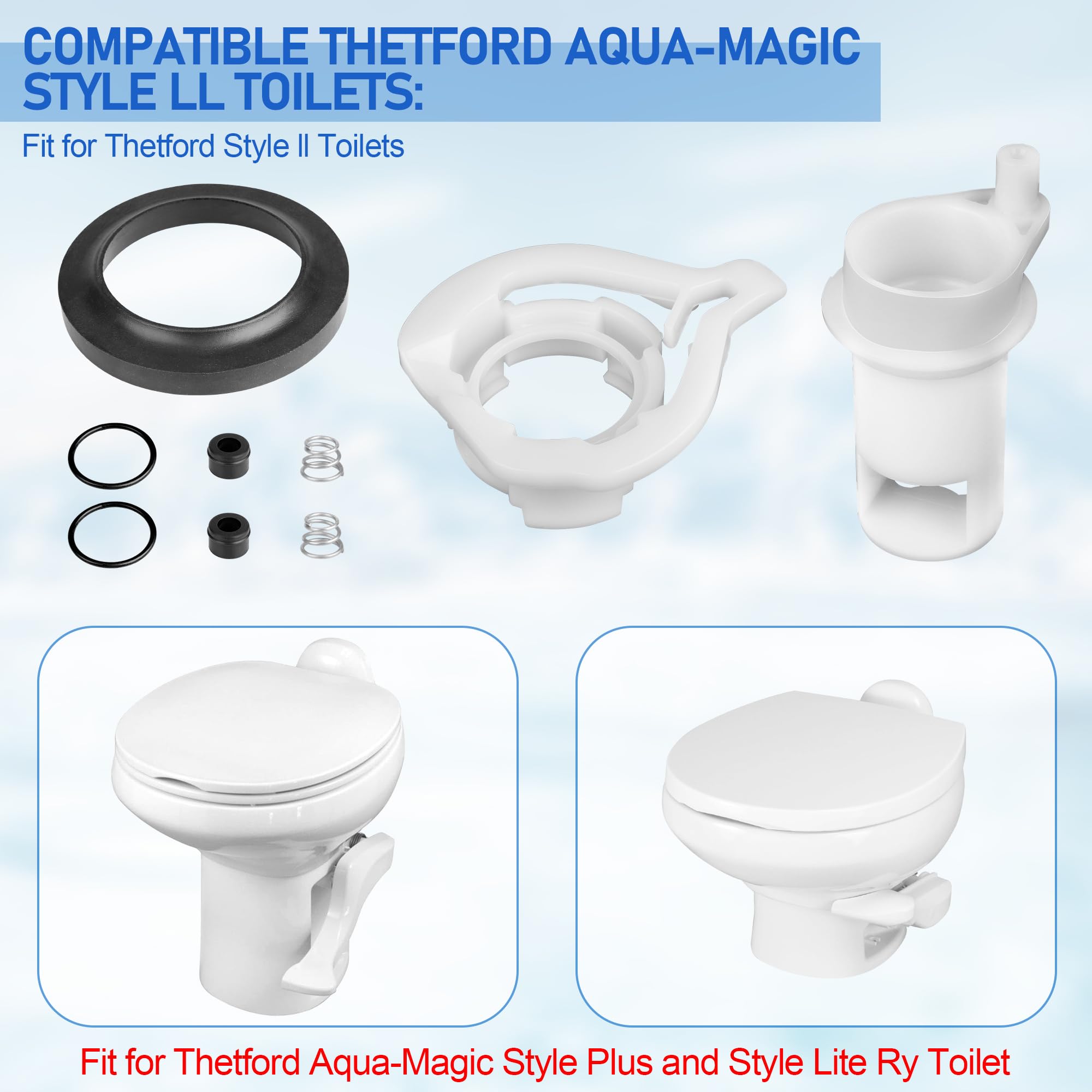 Ophjerg water inlet springs provide reliable valve action and tension.