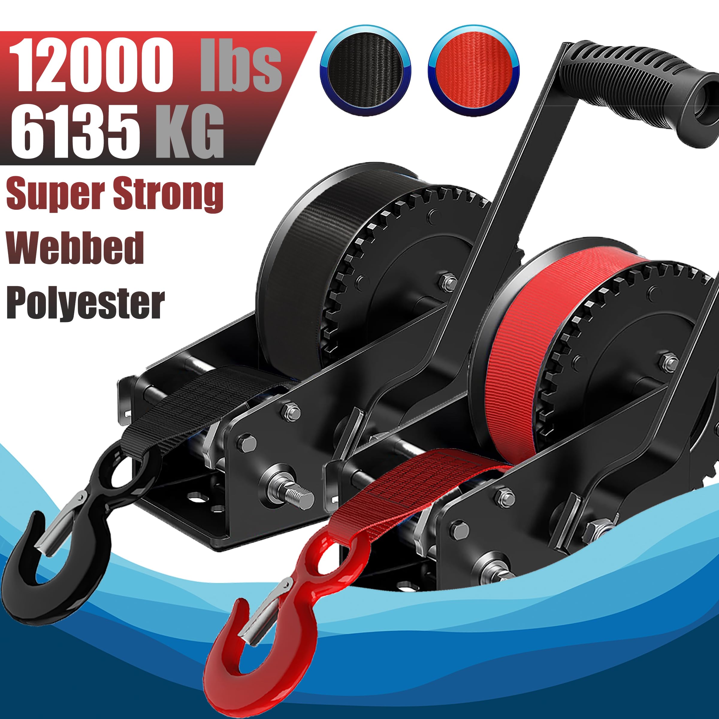 OPISICEN hand crank facilitates easy loading and securing on the water.