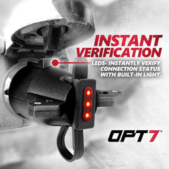 OPT7 3-function tester helps verify power, brakes, and signals