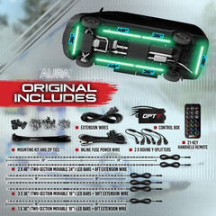 OPT7 Aura aluminum frame underbody light for durable RV illumination