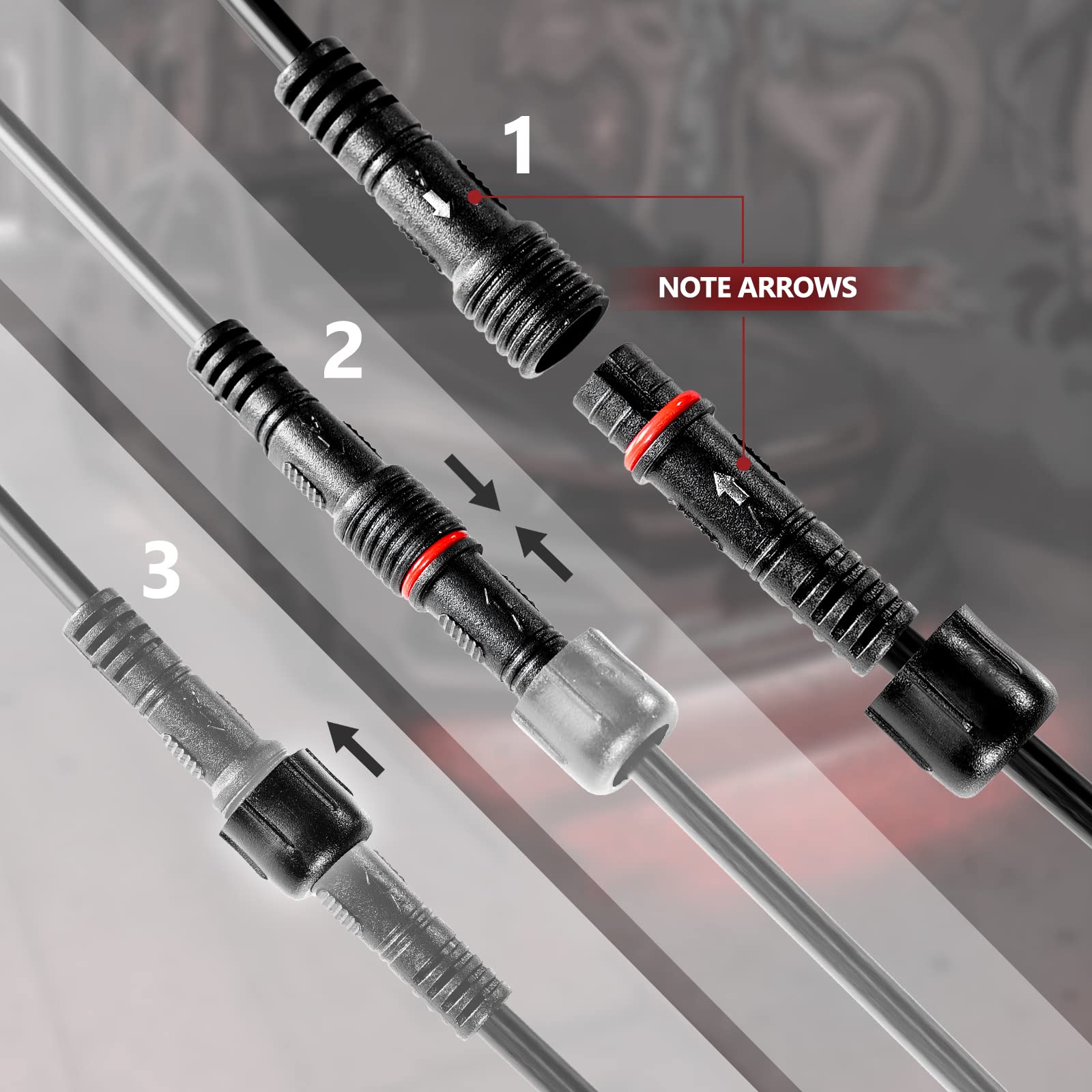 OPT7 Aura center connectors enable extended, uninterrupted underbody lighting