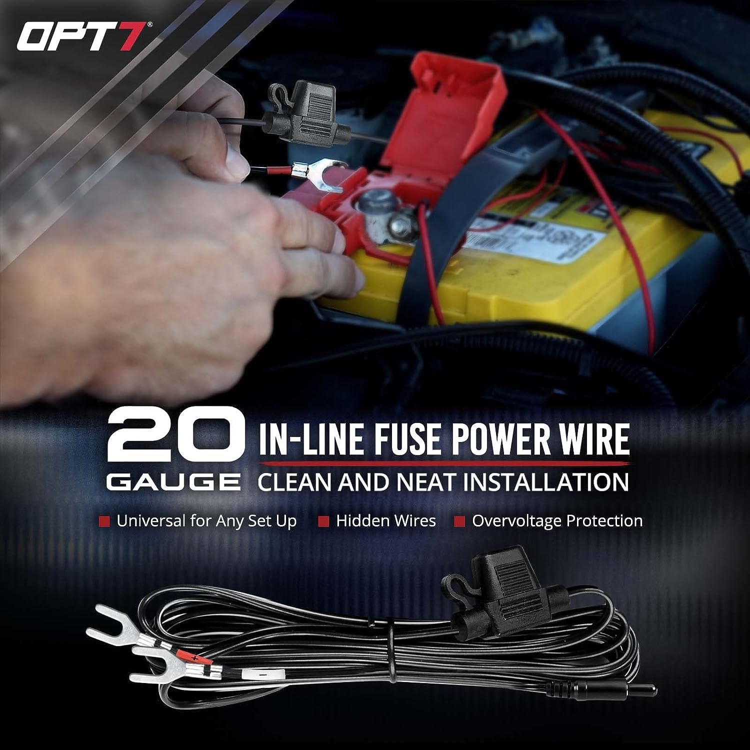 OPT7 Aura Pro four-bars layout lets you tailor underbody glow to your vehicle.