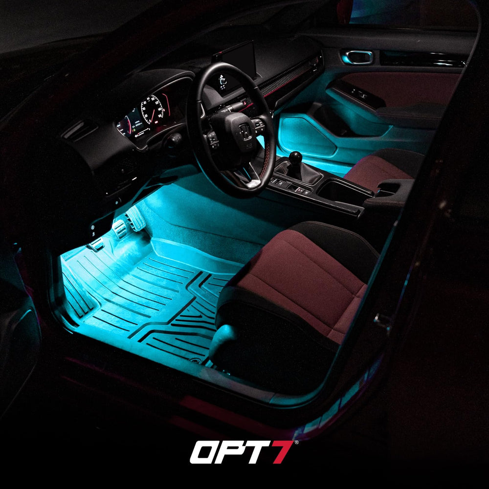 OPT7 Aura Pro quick-install strip with flexible mounting.