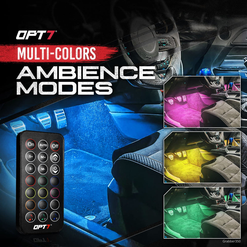 OPT7 Aura RGB multicolor modes offer nine color options for personalized lighting.