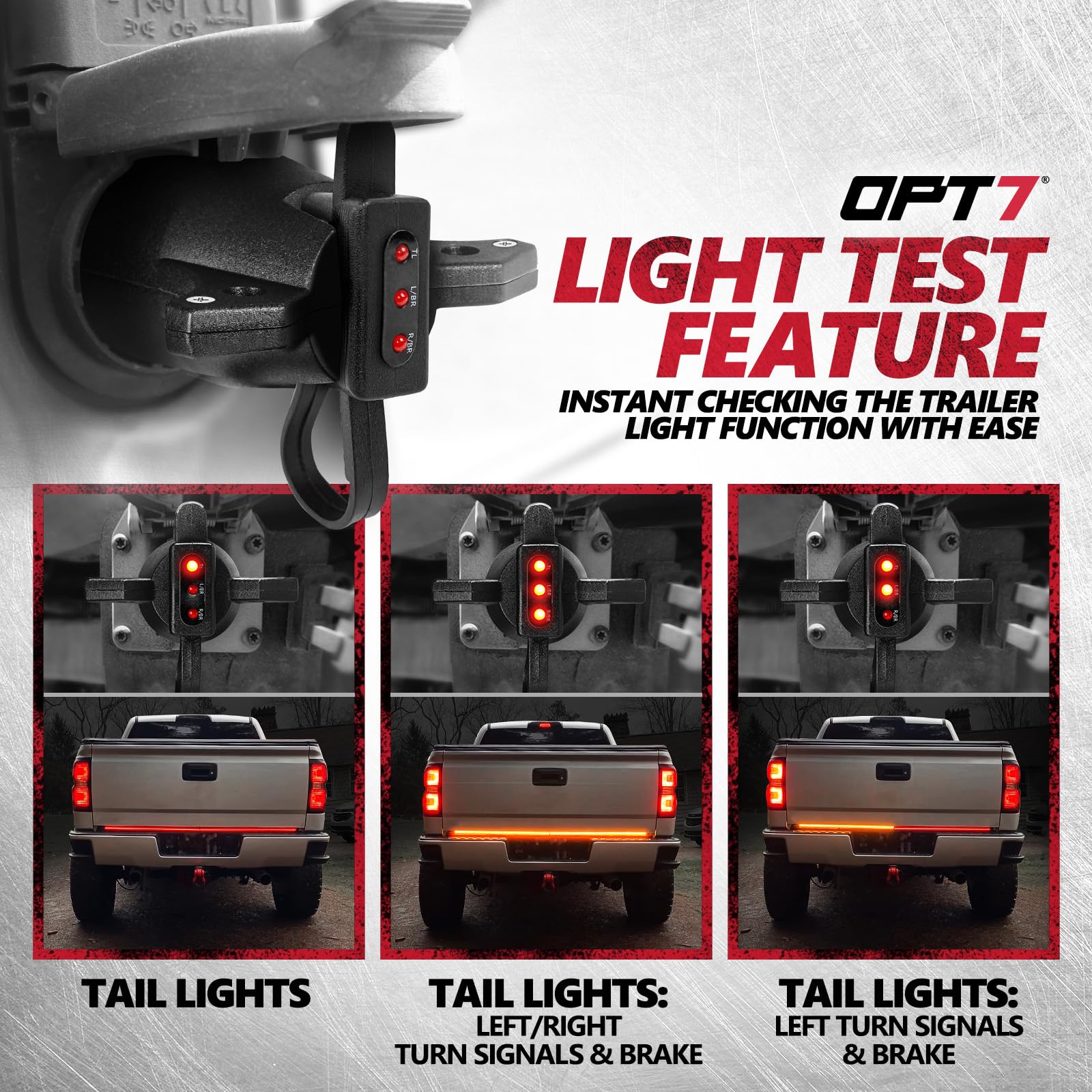 OPT7 LED indicators demonstrate real-time connection status