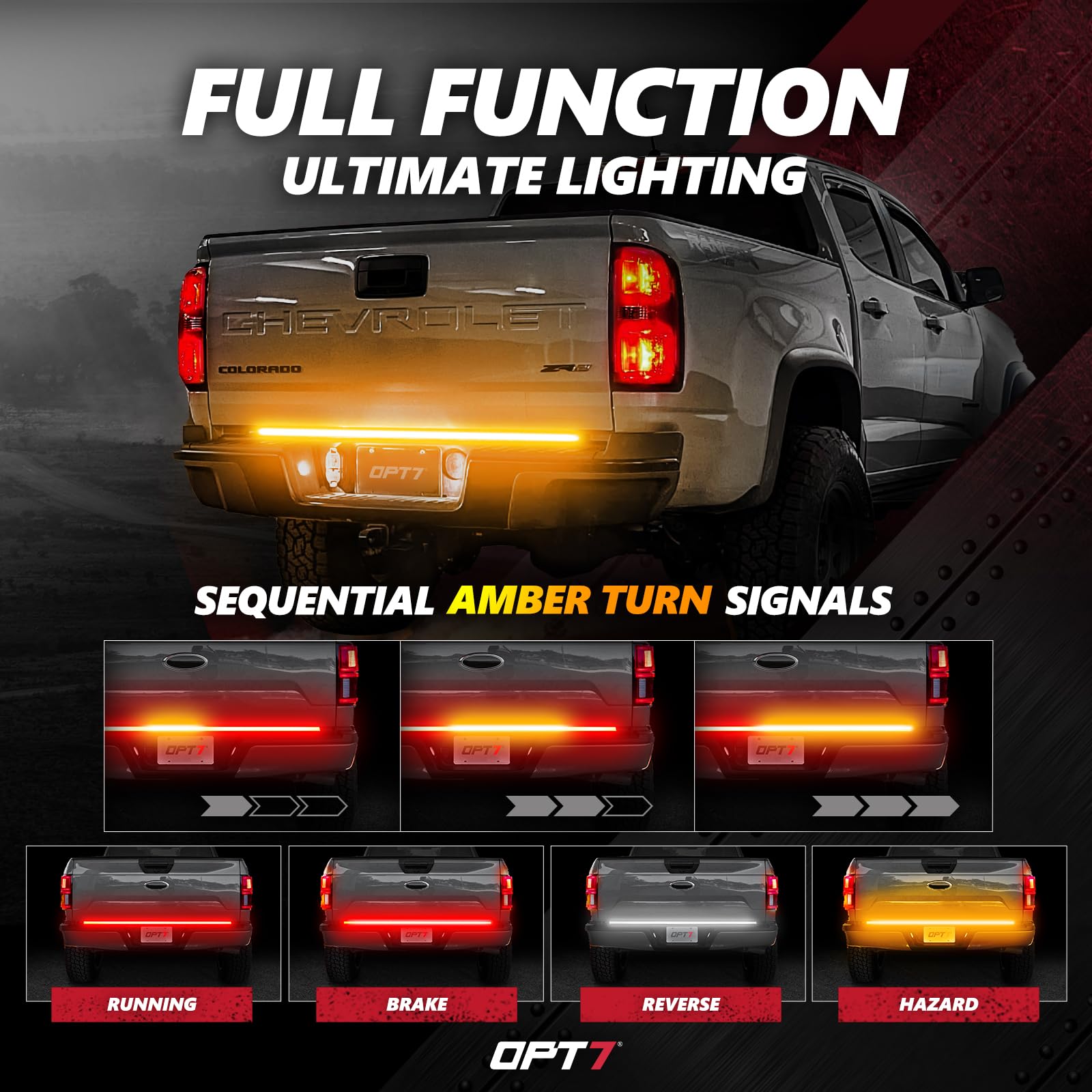 OPT7 Redline 48 aluminum body delivers heat dissipation and durable weather resistance.