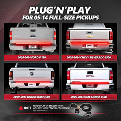 OPT7 Redline 60-Inch tailgate light bar white reverse light aids backing