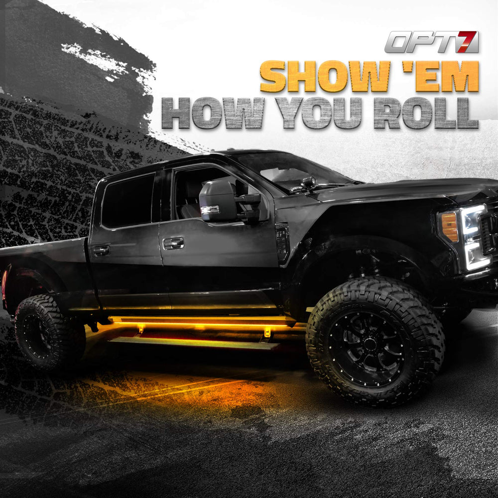 OPT7 Lighting offers bright daytime visibility and stylish accents for trucks.