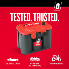 OPTIMA 6V RedTop label close-up highlights SpiralCell technology