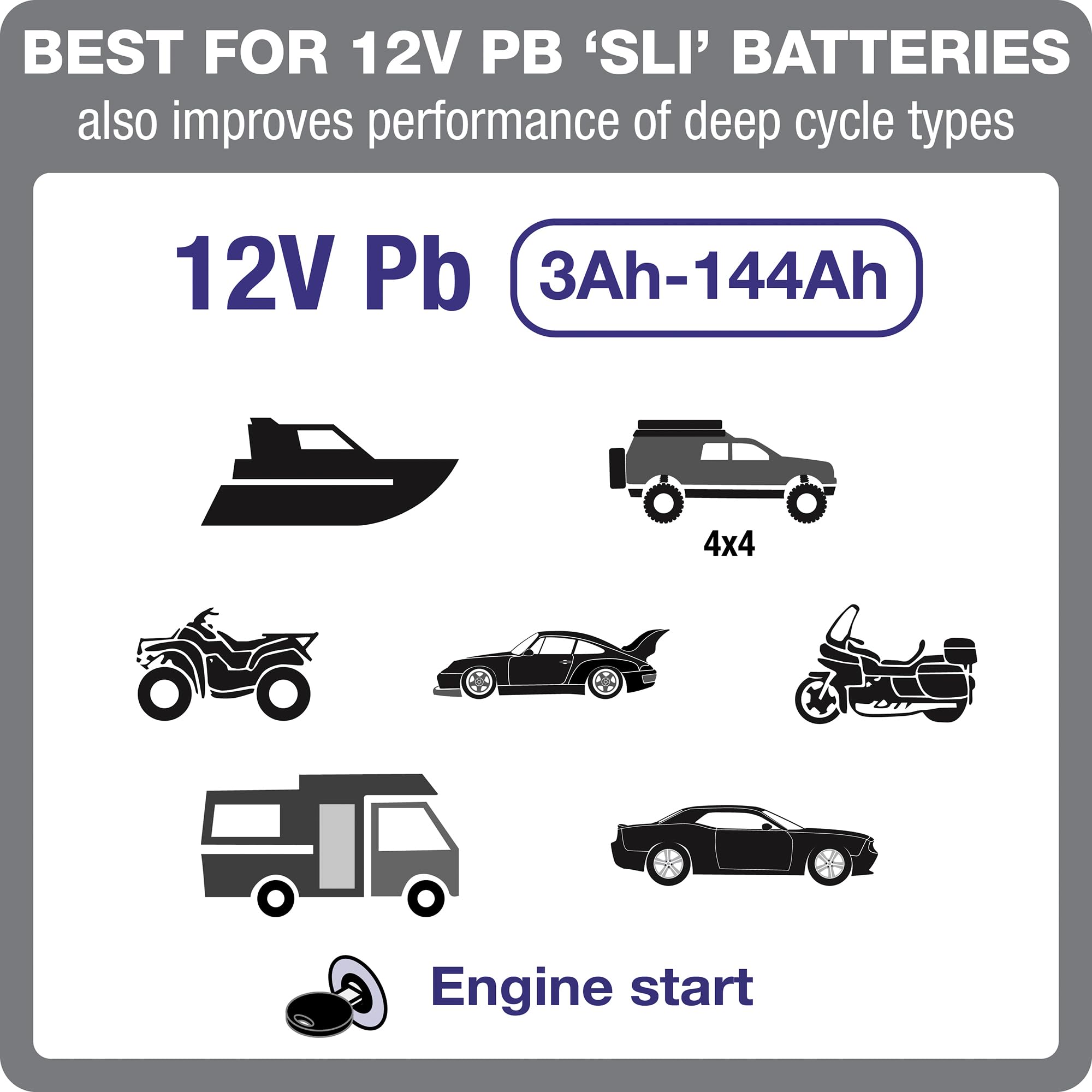 OptiMate 6-ampmatic safety indicators during maintenance mode.