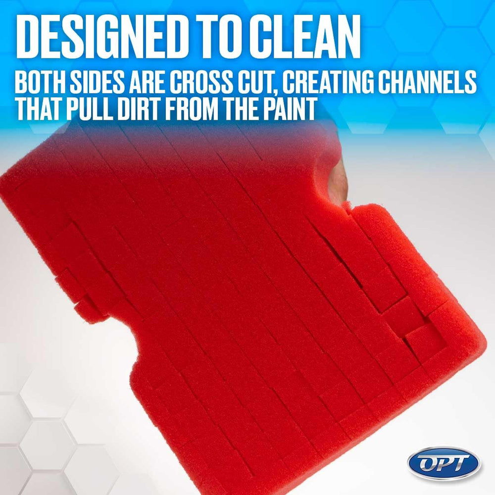 Optimum Big Red Sponge reusable with simple rinse and dry.