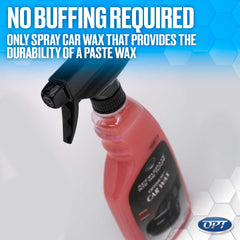 Optimum Car Wax spray nozzle enabling smooth, even coating.