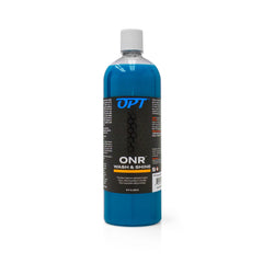 Optimum No Rinse Version 5 bottle pour enables controlled, eco-friendly car washing.