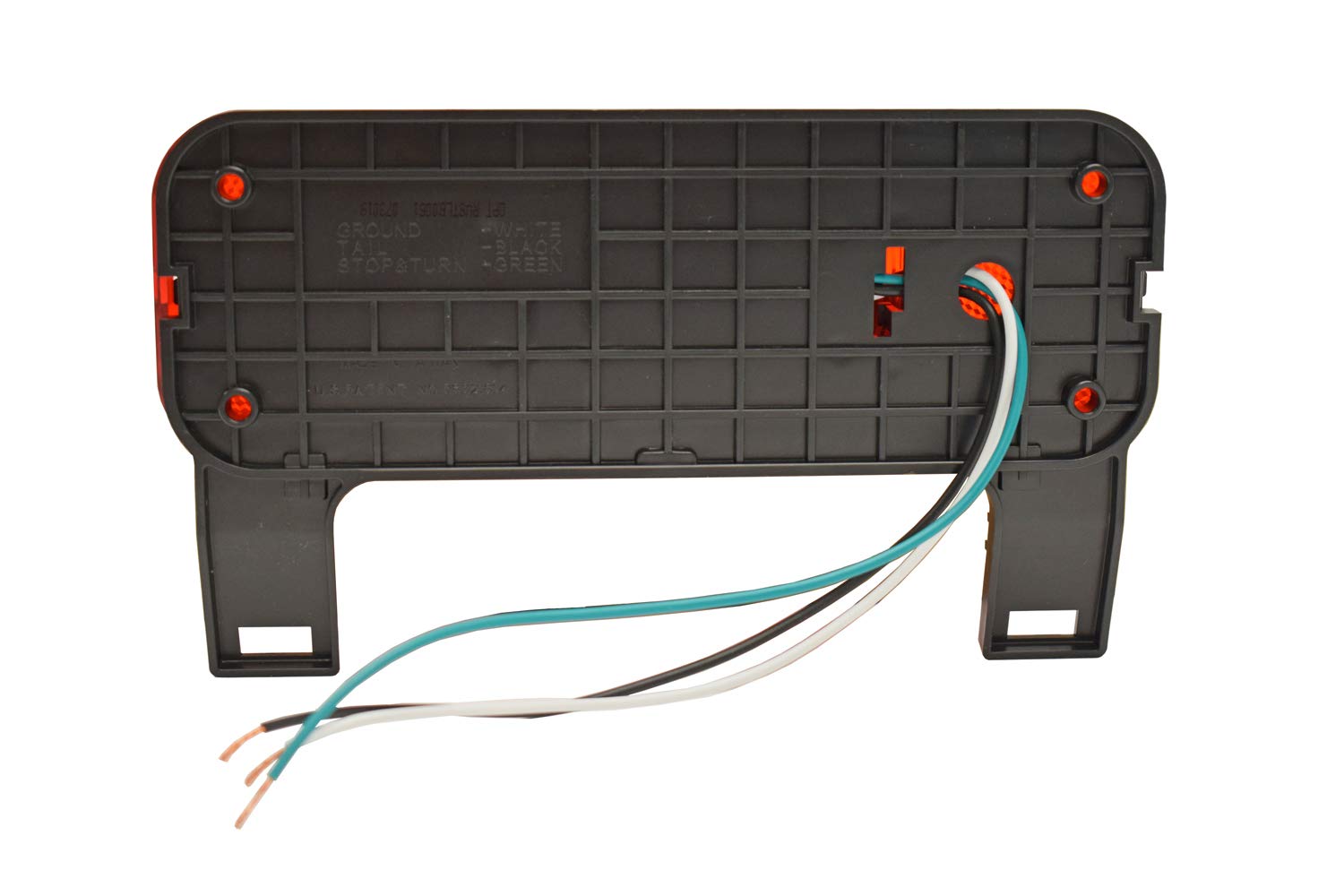 Optronics One LED tail light right side with black base for surface mounting.