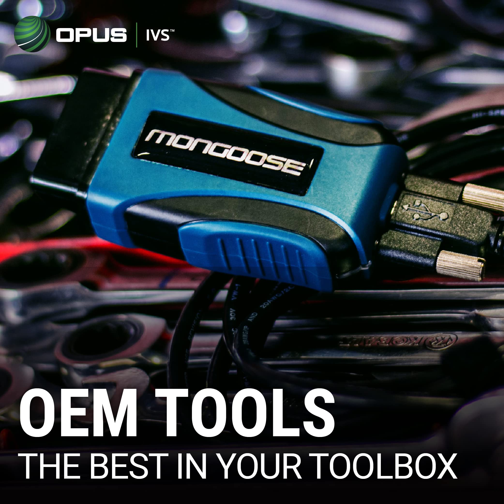 OPUS IVS Mongoose-Plus detachable USB cable for easy field replacement