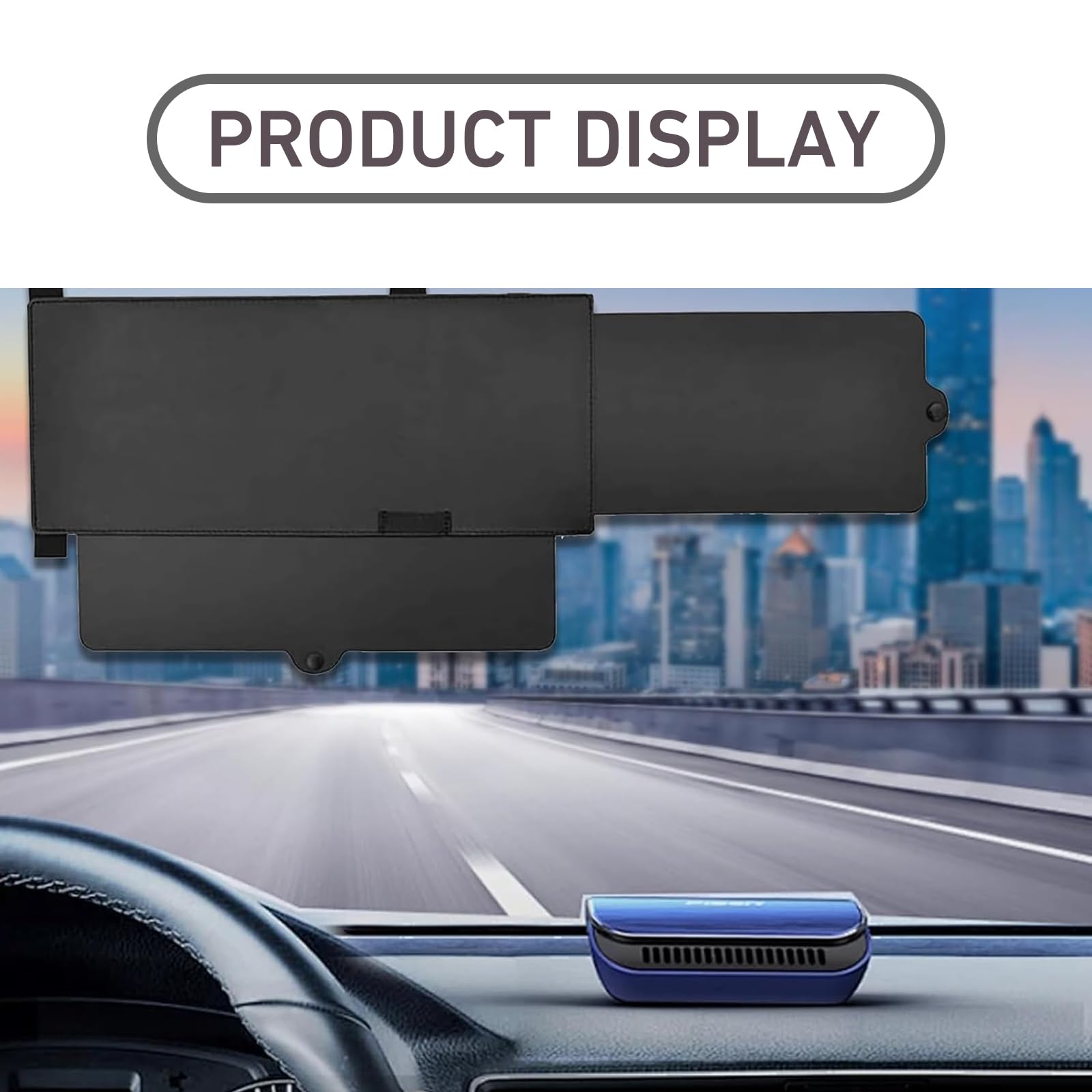 Opuweiy durable, sleek black design blends with car interior aesthetics.