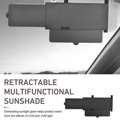Opuweiy visor extender mounts quickly without tools for universal vehicle compatibility.