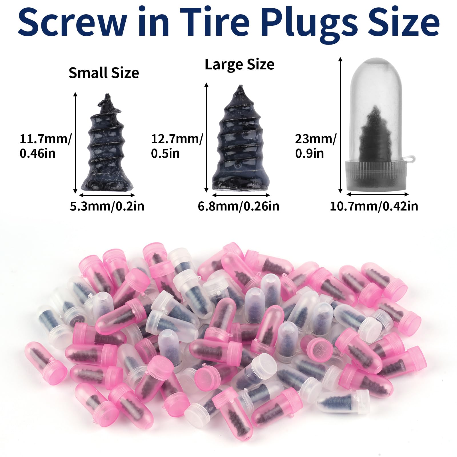 Opvixi tire plug sizes small and large for versatile puncture repair options.