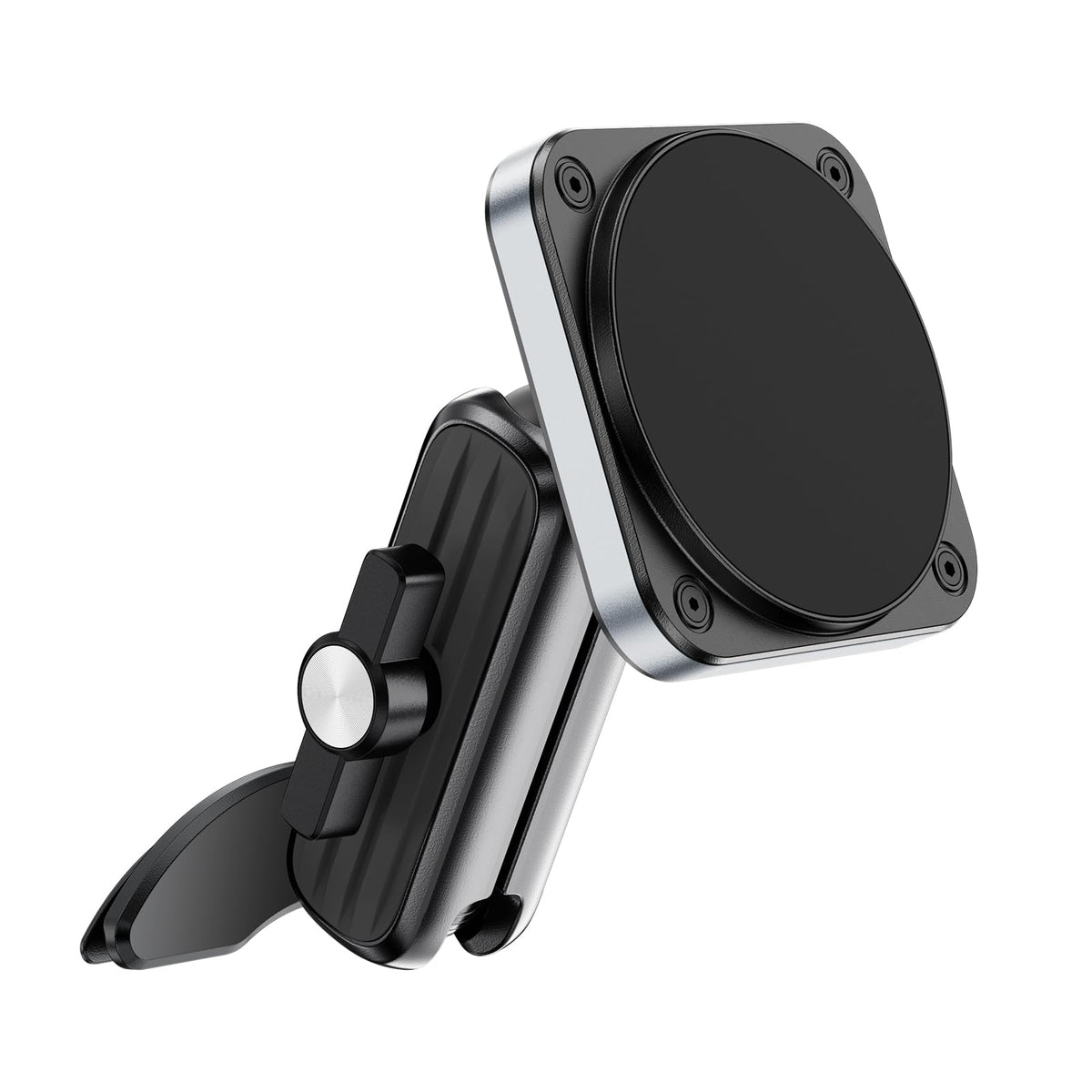 OQTIQ car holder for Jeep Wrangler with vent-clip secures phone without blocking airflow.