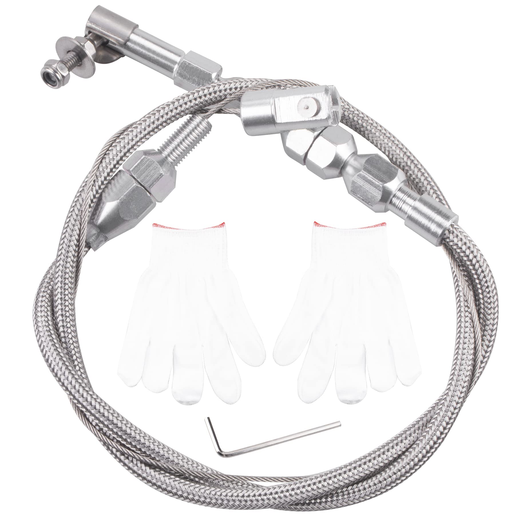 ORAEVY 24-inch throttle cable kit in packaging shows flexible, ready-to-customize design
