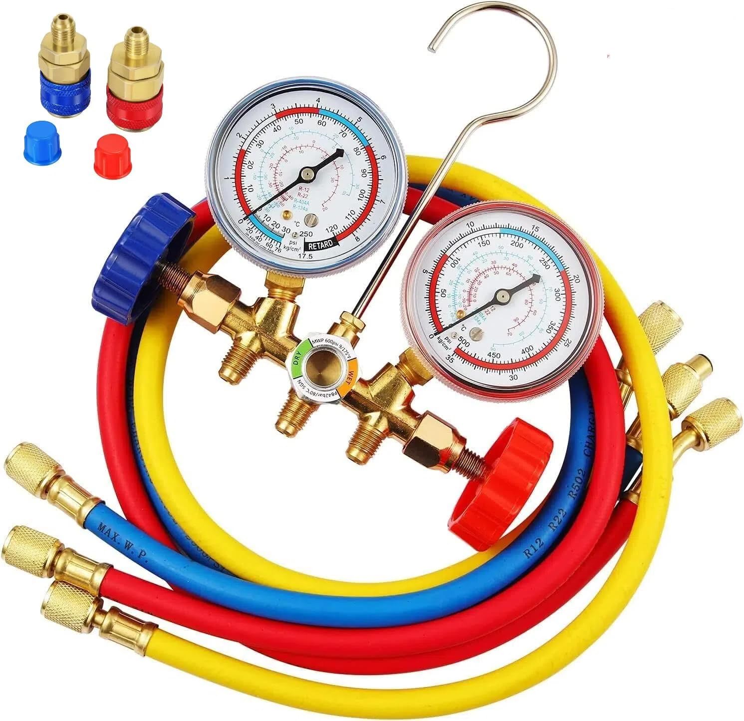 Oralys R134A manifold gauge set with 3-way dial for professional AC diagnostics