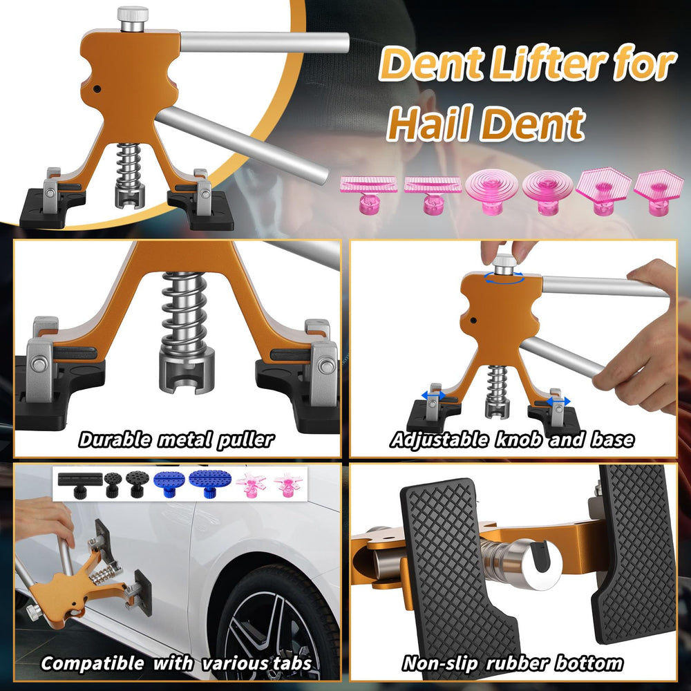 Oranqran 161Pcs dent lifter adjustable tool lifting medium dents safely