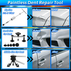 Oranqran adjustable dent lifter in action for precise, paint-safe dent removal.