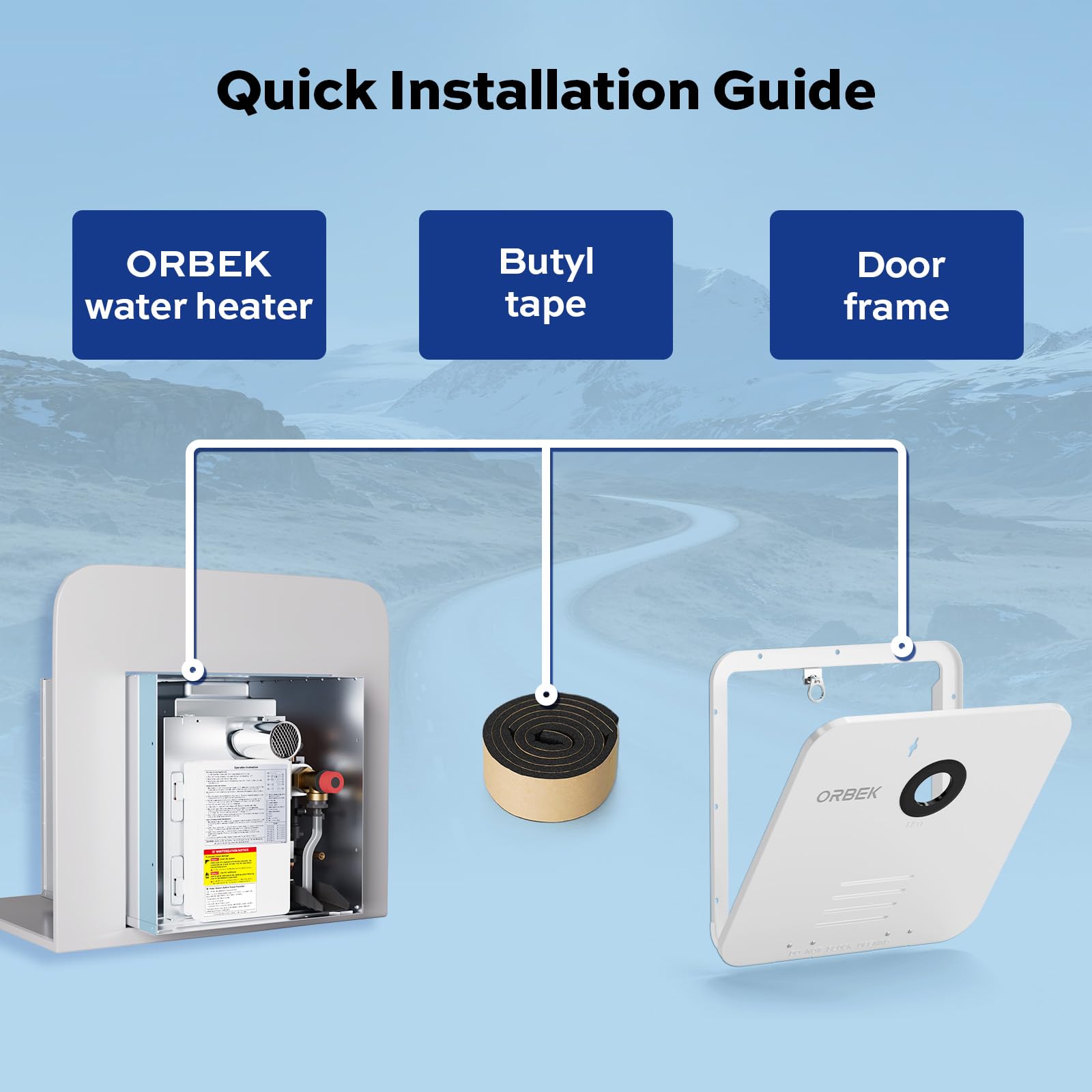 Orbek RV door keeps rain and insects out, protecting internal components