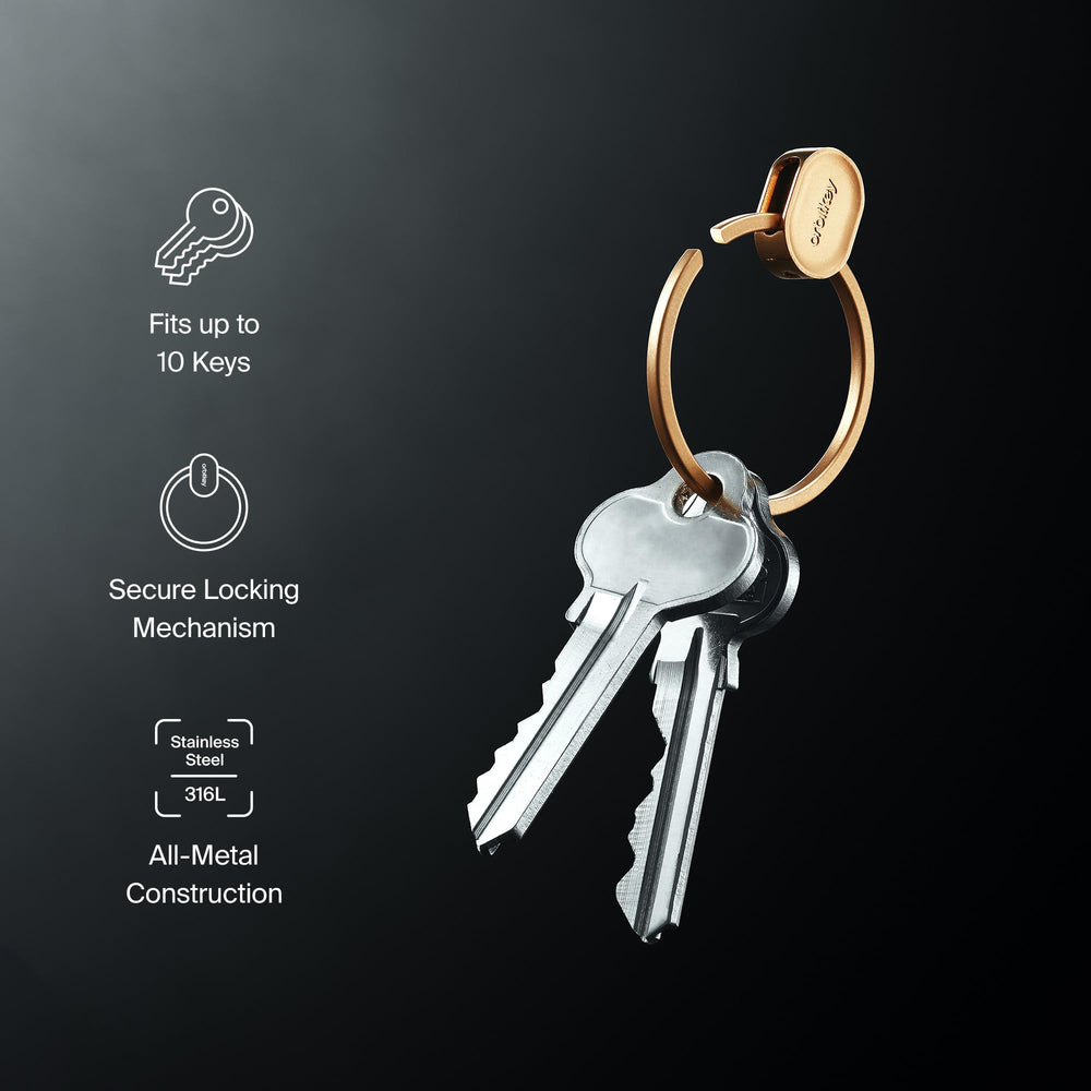 Orbitkey Ring V2 durable metal construction withstands daily handling.