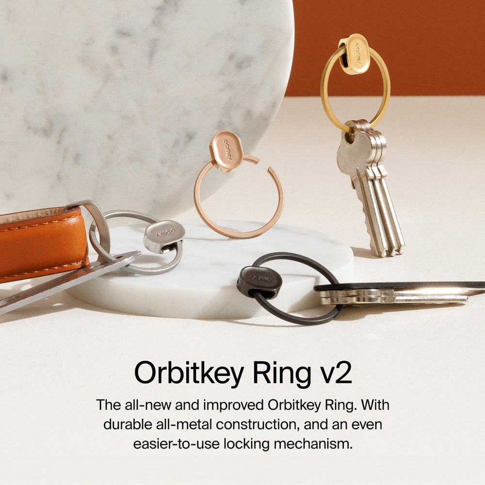 Orbitkey Ring V2 secure locking mechanism keeps keys secure until intentional release.