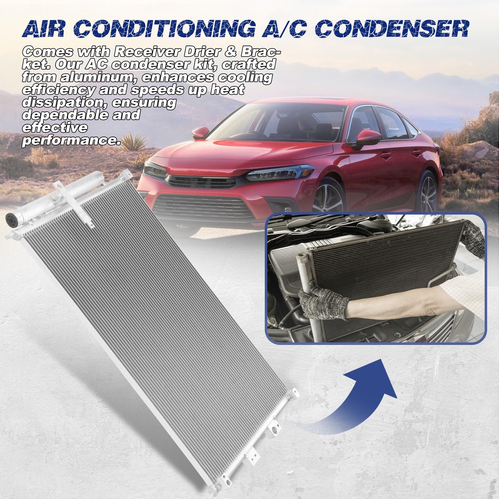 High-density fins visible on Orceed condenser boost cooling performance