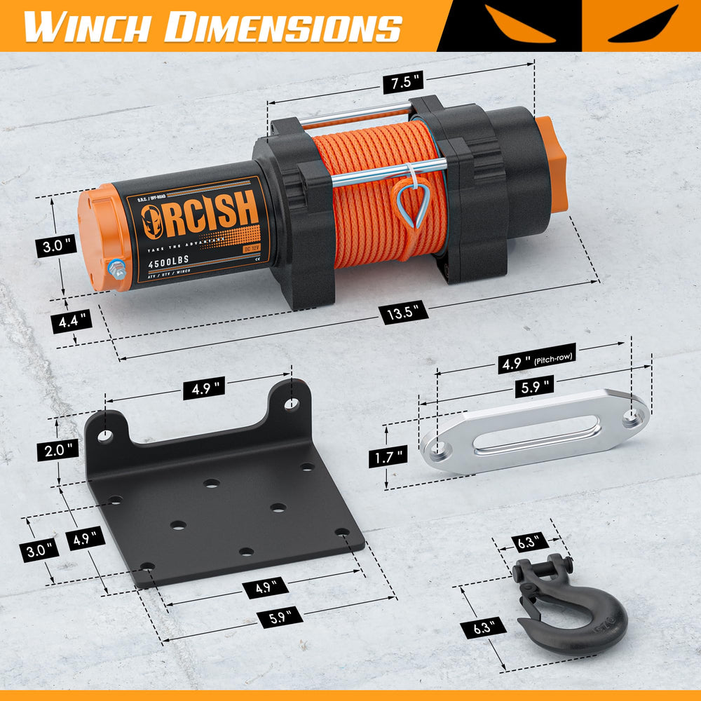 Three-stage planetary gears deliver smooth, steady pulling power.