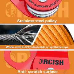 ORCISH snatch block anti corrosion coating for harsh environments.