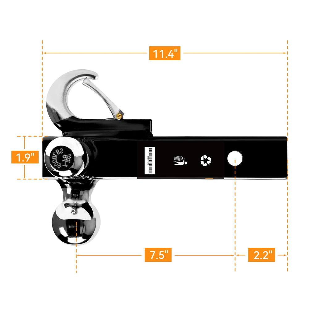 ORCISH two-inch receiver compatibility note confirms proper fit for your vehicle