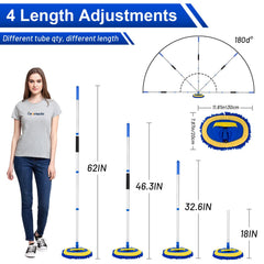 Ordenado length-adjustable poles ensure versatile lengths for different cleaning tasks.