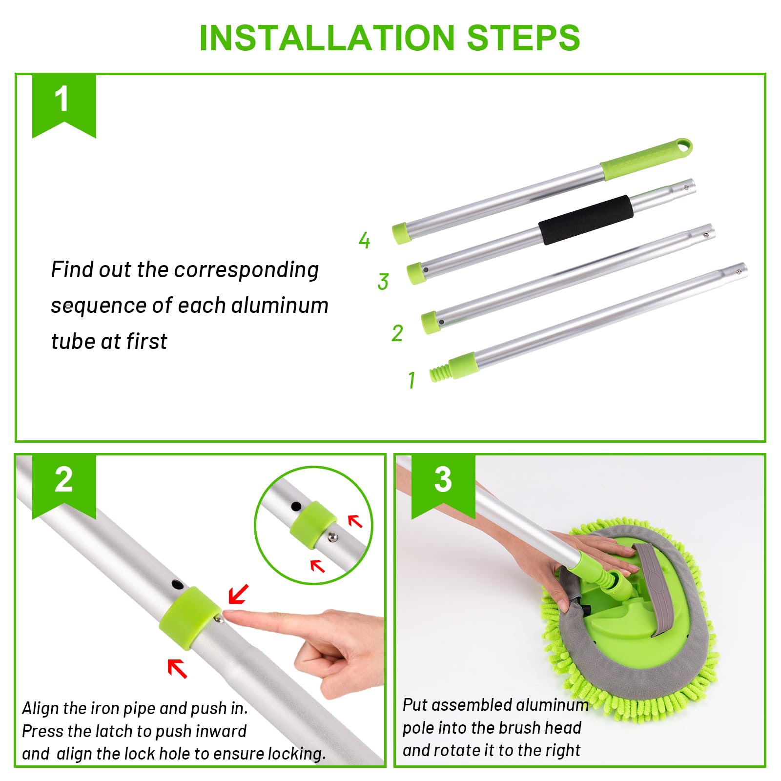 Ordenado multi-surface cleaning kit suitable for car, home, and more