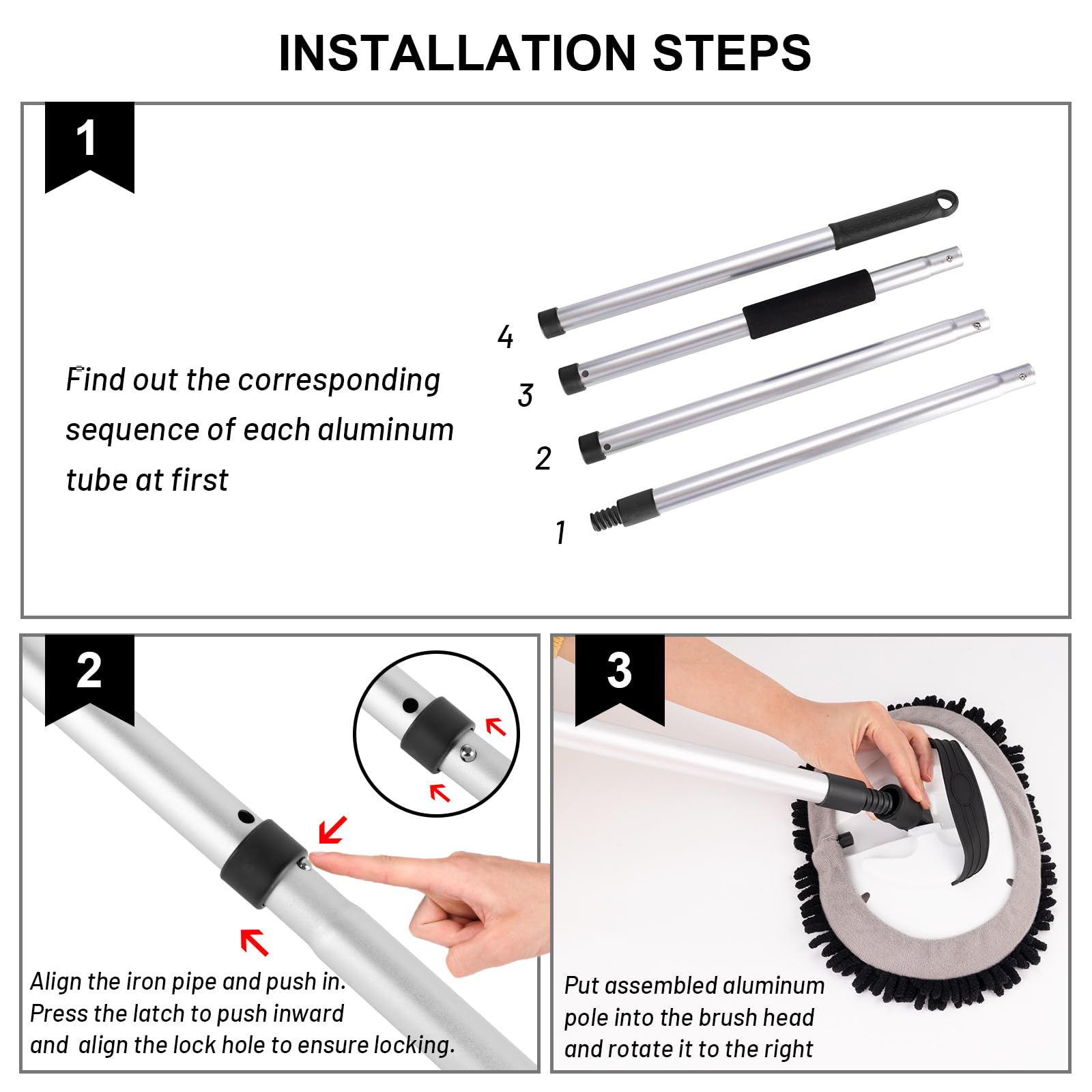 Ordenado package includes extra mitt for extended cleaning sessions.
