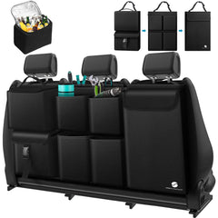 ORIENT FAMULAY hanging trunk organizer with cooler for organized car trips.
