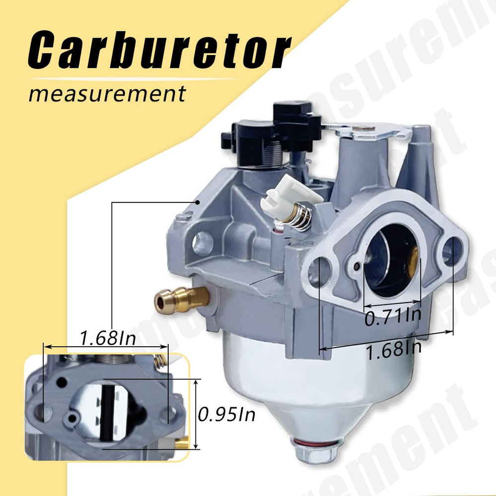 Oriental Power carburetor kit showing spark plug included for easy maintenance